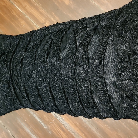 Max Studio Black Ruffle Dress (0790) - Picture 2 of 6